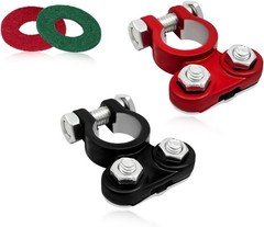 Corrosion-Resistant Aluminum Battery Terminals with Adjustable Ends – 2 PCS Set
