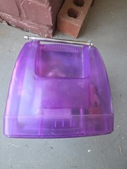 JWIN JV-TV1011 Purple transparent mini television AM/FM radio