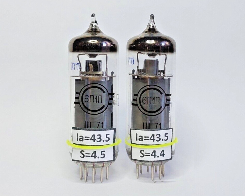 US Stock! 6P1P 6P1 MATCHED PAIR (2pcs) SVETLANA TUBES / VALVES NEW NOS