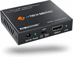 4K 60Hz HDMI Audio Extractor Converter SPDIF + 3.5MM Output Supports HDMI 2.0