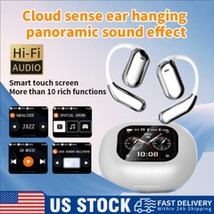 TWS Earbuds 40Hr LCD Touch Screen Noise Cancelling Bluetooth 5.4 Wireless IPX7