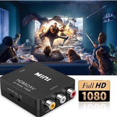 HDMI To RCA AV Converter Adapter 1080P CVBs 3RCA For Video Audio Xbox TV PC DVD