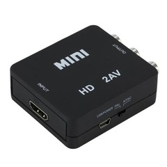 HDMI-compatible To AV RCA Converter Box Adapter HDTV to AV/CVSB L/R Video Full