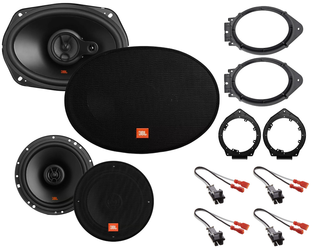 JBL 420W Front & 240W Rear Door Speakers for 2014-2024 Silverado & Sierra 1500