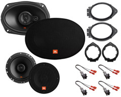 JBL 420W Front & 240W Rear Door Speakers for 2014-2024 Silverado & Sierra 1500