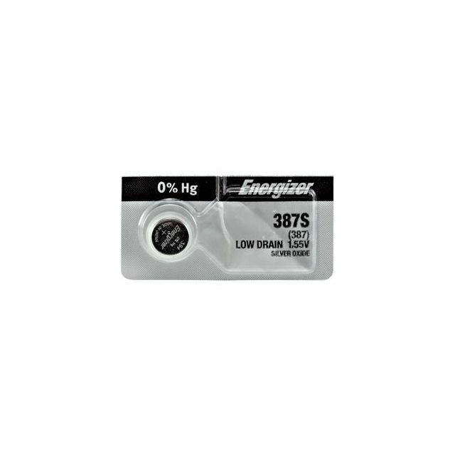 Box of 100 Energizer 387S Silver Oxide Coin Cell Batteries 1.55V
