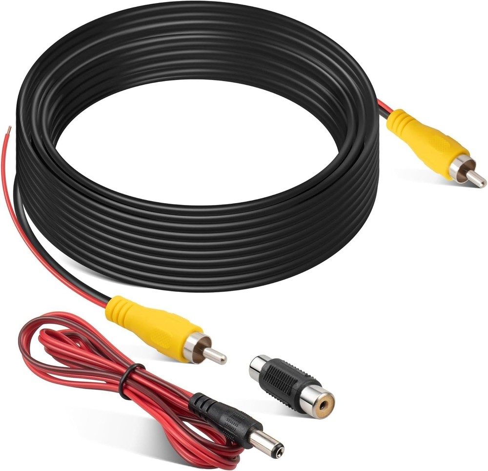 EWAY 20ft RCA Video Extension Cable w/Trigger Wire for Connection to Car…