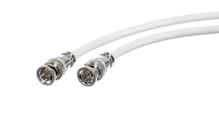 HD SDI Cable – White Coaxial BNC Male to Male 20ft – 75 Ohm 3Gbps