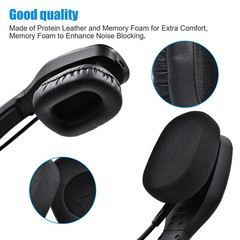 6PCS Replacement Ear Pads For BlueParrott B450-XT Headphone Headset Foam Cushion
