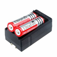 Rechargeable Battery 3.7V Button Top 3000mAh I8650 Batteries Cell for Flashlight