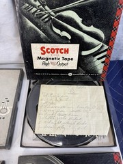 Vintage Scotch Knight Reel to Reel Tape Lot 7″ Plastic Reels 1950s Audio 6pc