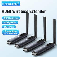 Lemorele R1030 wireless HDMI 1 transmitter and 3 receivers 1080P60HZ Plug & Play
