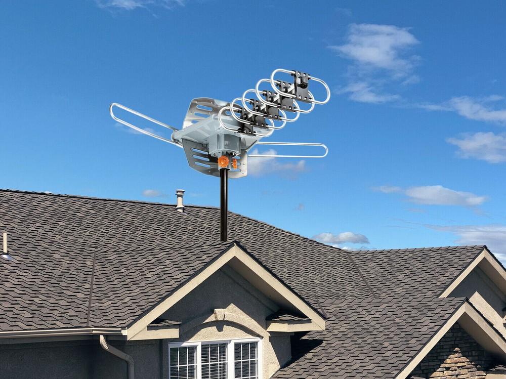 Strong Edition Antenna Amplified VHF/UHF FM HDTV 1080P 4K 360° Rotate 150 Miles