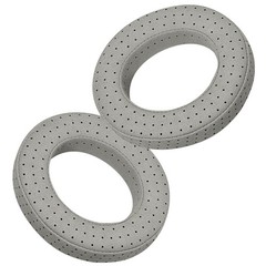 Breathable Ear Pads Soft Sponge Cushion W/Buckle For Focal Clear Pro Headphone H
