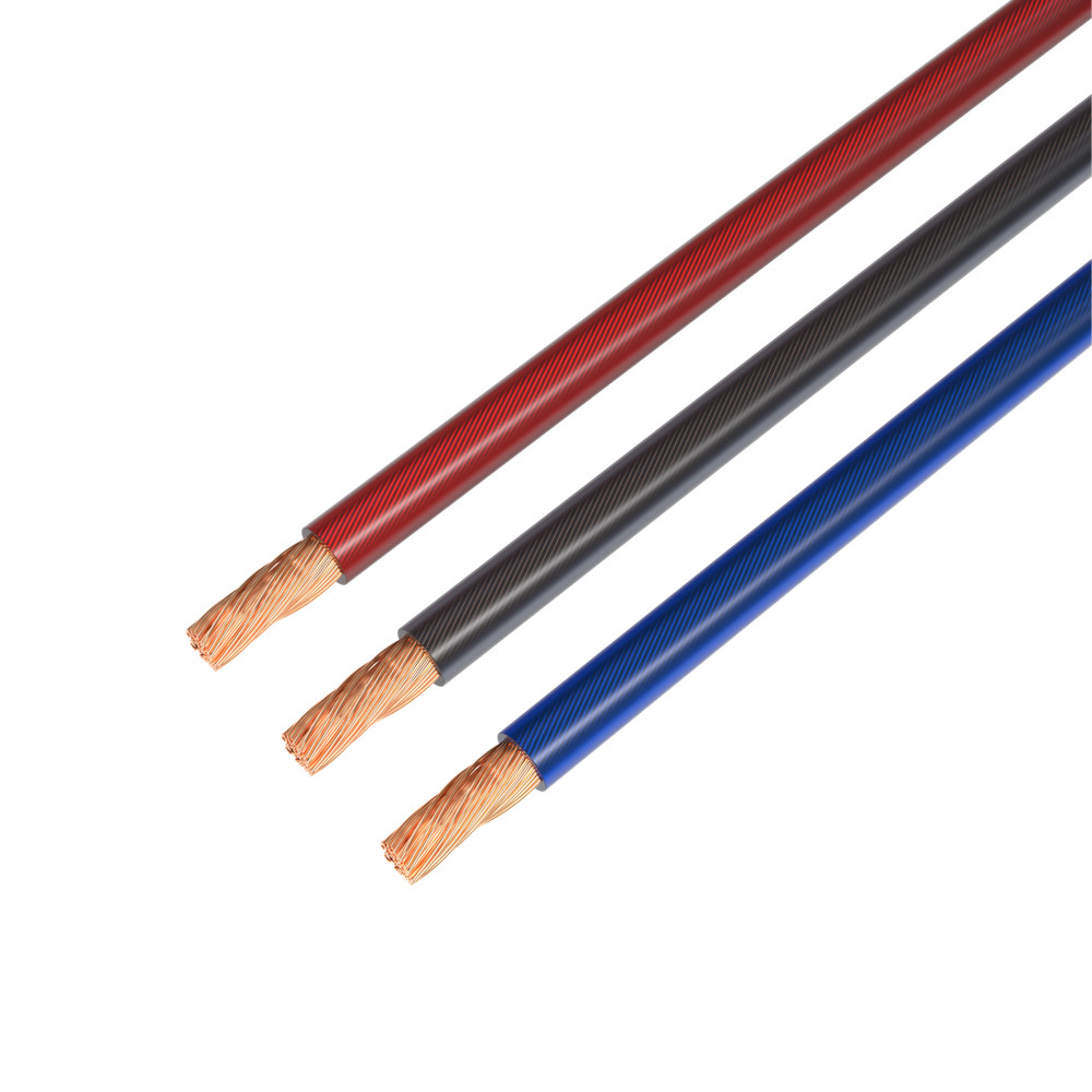 8 Gauge Battery Cable Inverter Car Wire Black Blue Red 25Ft Power Ground 8AWG