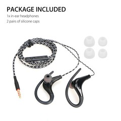 Wired In-Ear Sport Hifi Earphone Earbuds Over Ear Hook Headphone 3.5mm With MIC