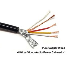 5M/10M/20M Car Video 4Pin Extension Cable FOR HD Backup Camera TRUCK RV MONITOR