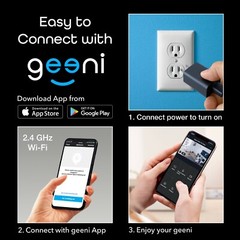 Geeni Look 2 Pack 1080p HD Smart Wi-Fi Security Camera System with Voice Control
