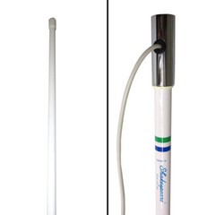 Shakespeare VHF Boat Antenna 8ft Marine Radio Centennial Classic White w/Cable