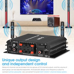 S299 4 Channel Bluetooth Digital Amplifier for Home/Car Speaker Audio Power Amp