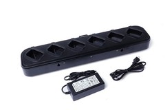 BTECH CH-8-6 6-Way Gang Charger for UV-82HP, GMRS-V2, MURS-V1, UV-82C, Black