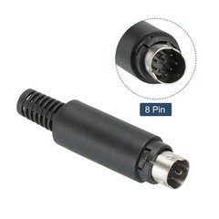 S-Video DIN Mini Male Socket 8 Pin Signal Transmission for TV Pack of 5