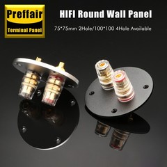 Aluminum Binding Post Speaker Box Banana Jack Socket Plate Banana Plug Connector
