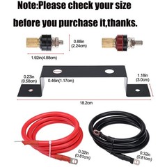 Battery Relocation Jump Post Kit 4AWG Heavy Duty Remote Battery Terminals USA
