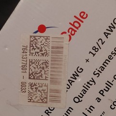 RG59/20 AWG + 18/2 AWG Siamese CCTV Security Cable 75 Ohm 500 ft