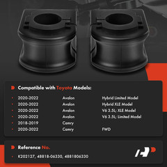 2 X Rear to Frame Suspension Stabilizer Bar Bushings Sway Bar Bushings, Compatib