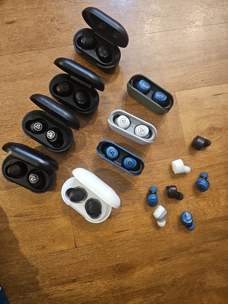 Lot JLab JBuds Air Icon True Wireless Headphones Black – Used –