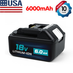2 Pack 6.0Ah 18V For Makita LXT Lithium-Ion BL1840 BL1850 BL1860B Tool Battery