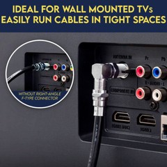 5 PACK F-Type Connection Coupler Male to Female Coax Cable Adapter RG6 Jack