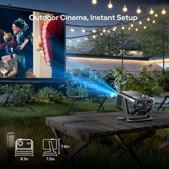 Aurzen BOOM mini Google TV Movie Projector Netflix 4K Dolby Bluetooth 5G WiFi
