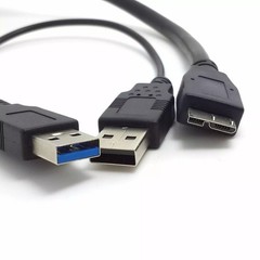 50cm USB 3.0 Y Power Data Cable Cord Lead for Seagate External Hard Drive Disk