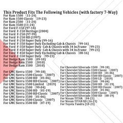 7 Pin to 4 Pin Trailer Wiring Harness Standard 7 Way Plug Socket for Tailgate
