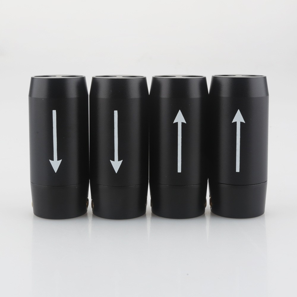 4Pcs Aluminium HiFi Speaker Pants Y Splitter for RCA Bi-Wire Cable Cord DIY Part