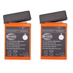 2X BA225030 6V 2500mAh Ni-Mh Battery For HBC Crane remote Pump truck battery