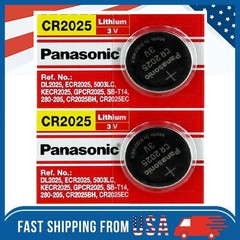 LOT 10-100 Panasonic LITHIUM BATTERY 3V CR2025 2025 BR2025 DL2025 Button Cell