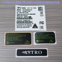 DIY Motorola APX7000 Radio Speaker Grille Aluminum Plate Body Case Label Badge