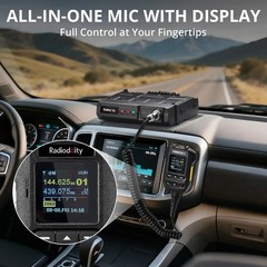 Radioddity DB50-B Mobile Radio 50W GPS APRS Bluetooth Multi-band TX RX APP MIC