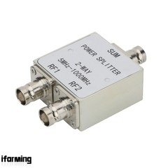 5MHz-1000MHz Wide Band RF Power Splitter 1 to 2 Low Insertion Loss BNC Connector