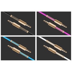 3ft Aux Cable 3.5mm 1/8″ Male to Male Stereo Auxiliary Car Audio Cord