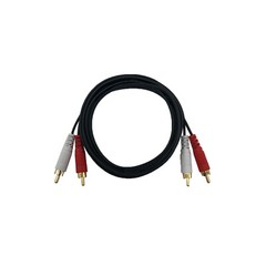 RCA Stereo Cable 2 Male To 2 Male Composite Audio Sound AV Dual Cord Red White