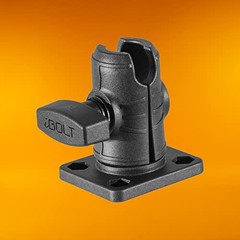 Composite 2.5” Single Socket Arm with Rectangular AMPs Pattern Drill Base for