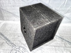 SEALED 10″ SUBWOOFER TRUCK BOX SLANTED ENCLOSURE SINGLE SUB 13X13X12 BOX