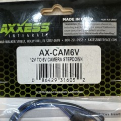 Axxess Integrate AX-CAM6V 12V to 6V Camera Stepdown Level Converter MPN