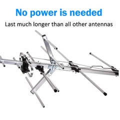 Heavy Duty Yagi Outdoor TV Antenna 300 Mile for All-Weather Performance