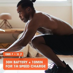 JBL Endurance Race earbuds, Pure Bass Sound, Up to 30 hours battery life, IP67