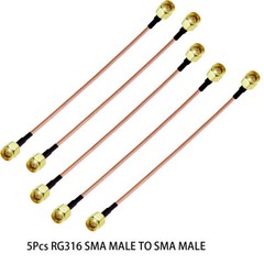 5Pcs RG316 SMA MALE to SMA Male Connector Lot RF Coaxial Extension Coax Cable